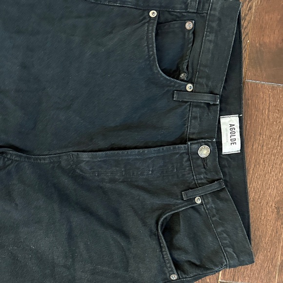 Agolde Vintage Black Straight Jeans - Picture 2 of 4